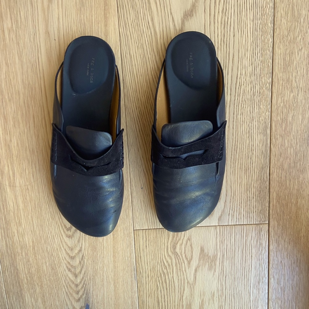 Rag & Bone leather slip on loafer